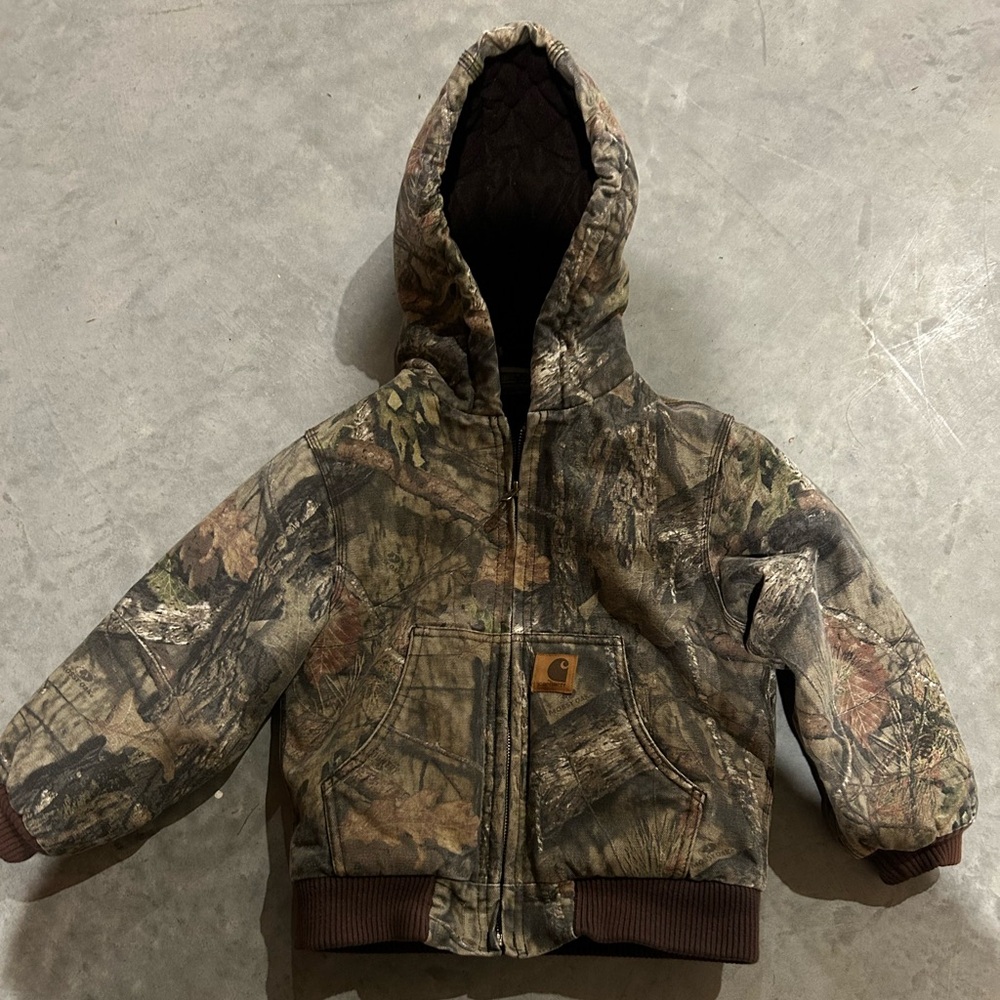 Kids Carhartt camo jacket